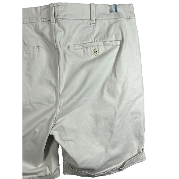 Abercrombie & Fitch Men’s Chino Shorts‎ 36 Pleated Cuffed Preppy Hamptons Resort - Picture 9 of 11